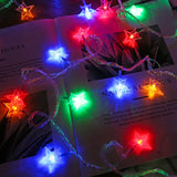 Popxstar shop party pieces LED String Lights Outdoor Star Chain Lights Garland Lights Bulb Fairy Lights Party Home Wedding Garden Christmas Decor