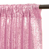 Popxstar 2x8ft Sparkly Sequin Backdrop Curtain Rose Gold Glitter Backdrop Curtains for Wedding Birthday Christmas Baby Shower Party Decor