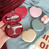 Popxstar Cute Candy Colored Contact Lens Case Portable Mirror Companion Box Travel Easy Carry Storage Container Contact Lens Case