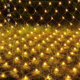 Popxstar Net Mesh Led Lights 3M/6M/12M LED String Christmas Fairy Curtain Garland Outdoor Waterproof For Party Garden Wedding Decoration