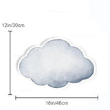 Popxstar Moon Star White Cloud Cutouts KT Board Baby Shower Boys Girls 1st Birthday Party Backdrops Background Photo Props Decorations