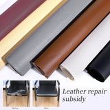 Popxstar 50x137cm Leather Repair Tape Waterproof Wear-Resisting PU Leather Repair Patches Fix Sticker for Sofa Car Seat Table Chair Home