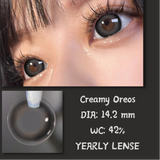 Popxstar 1 Pair Contact Lenses With Diopters Korean Lenses Natural Contact Lenses Gray Lense Y2k Lenses Myopia Contact Lens