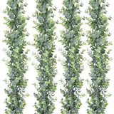 Popxstar spring decor 180cm Artificial Hanging Eucalyptus Plants Fake Lavender Flower Vines Plastic Wall Plant Leaves for Wedding Home Christmas Decor