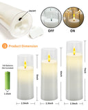 Popxstar 9Pcs LED Flameless Candles Light Simulation Acrylic Wedding Romantic Candle Lamp with Remote Control Party Christmas Home Decor