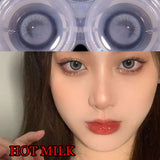 Popxstar Coslens Dolly 14.50mm Eyewear Glasses Women Men Soft Contacts Lenses  линзы для глаз цветные Hot Milk