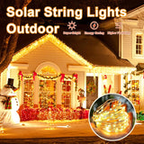 Popxstar 50/100/200/300LED Solar Light Outdoor Lamp String Lights For Holiday Christmas Party Waterproof Fairy Lights Garden Garland Lamp