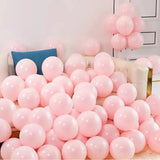 Popxstar 21pcs Pink 40inch Number Foil Latex Balloons Happy Birthday Party Decorations Kids Girl Baby 1 2 3 4 5 6 7 8 9 Year Old Supplies