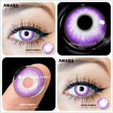 Popxstar Color Contact Lenses For Eyes 2pcs Anime Cosplay Colored Lenses Blue Crazy Halloween Lenses Contact Lens Beauty Makeup