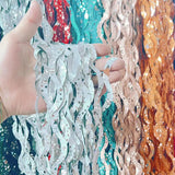 Popxstar Metallic Tinsel Foil Fringe Curtains with star Party Photo Backdrop Party Streamers for Birthday New Year Eve Wedding Decor