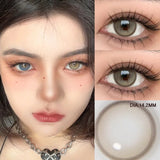 Popxstar 1 Pair High Quality Color Contact Lenses with Diopter Myopia Eyes graduated color Beauty Pupil Makeup Yearly