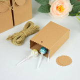 Popxstar 30/10pieces Of Kraft Paper With Hemp Rope Gift Packaging Bag Jewelry Cookie Wedding Birthday Favor Candy  Box Food Packaging Bag