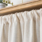 Popxstar Nordic Style Short Curtains for kitchen Solid Cotton Linen Curtain Wine Cabinet Door Window Small Curtains Wardrobe Curtain