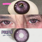 Popxstar Natural Colored Contact Blue Lens Purple Fashion Lenses Korean Student Beauty Green Lens Pink Pupils for Eyes Yearly Use