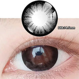 Popxstar 2Pcs Nature Contact Lenses for Eyes New Arrivals Myopia Prescription Black Eyes Color Lenses Diameter 14.5mm Beauty Pupil