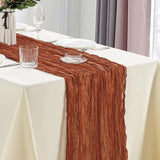 Popxstar 10Pcs Cheesecloth Table Runner Boho Gauze Table Runner 40x270cm Romantic Table Runner for Wedding Bridal Shower Birthday Party