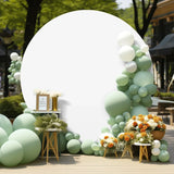 Popxstar Round Photography Backdrop Cloth Covers Wedding Birthday Party Baby Shower Decor Photos Backdrop 6.5FT Circle Background Cloth