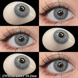 Popxstar 2pcs New Colored Contacts Lenses Natural Blue Lense Brown Eye Contacts Lenses Yearly Use Fashion Lenses Beauty Pupils