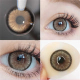 Popxstar2Pcs Natural Color Contact Lenses for Eye with Myopia Power High Quality Eyes Contacts Lens Beautiful Pupil