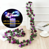 Popxstar spring decor 2.5m Artificial Flowers Rose Vine DIY Fake Plants Flower Spring Autumn Garden Arch Christmas Rattan Wedding Home Room Decoration