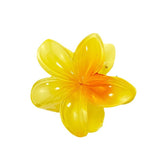 Popxstar Gradient Large Flower Acrylic Hair Clip For Women Sweet Hair Claws Crab Clamp Barrettes Hawaiian Headwear Accessories