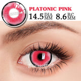 Popxstar Colorcon Pink Lenses 1 Pair Colored Contact Lenses for Eyes Big Eye Lenses Anime Lenses Cosplay Lenses Nezuko Lenses