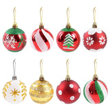 Popxstar 6Pcs/box 6cm Christmas Ball Ornaments Xmas Tree Hanging Pendant Christmas Decorations for Home Navidad Natal New Year Gift