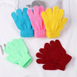 Popxstar 1 Pair Glove Children Magic Glove Girl Boy Kid Stretchy Knitted Winter Warm Full Finger Gloves Children's Figure Skating Gloves