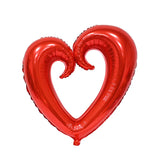 Popxstar 40 inches Giant Hook Heart Foil Balloons Engagement Wedding Decoration