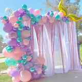 Mermaid Balloon Garland Kit Mermaid Tail Purple Blue Balloons Mermaid Under The Sea Party Decor Girls Birthday Party Baby Shower