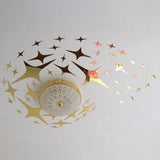 Popxstar 50Pcs Vogue Removable 3D Star Shape Mirror Effect Popular Home Decor Wall Art Decals Stickers