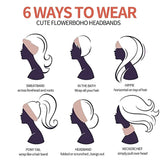 Popxstar Women Hair Bands Sports Headband Hairband Bohemian Head Band Ladies Turban Hair Bandage Wide Headwrap Hair Accessories Headwear