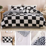 Popxstar 2/3pcs Duvet Cover Set Soft Skin Friendly Duvet Cover with Zipper Closure Corner Ties, Envelop Pillowcase