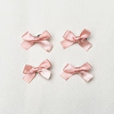 Popxstar 1Pc New Sweet Bowknot Hair Clips Hair Accessories Fairy Bow Hairpin Headwear Mini Ribbon Barrette Girls Cute Bowknot Hairpin DIY