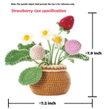 Popxstar Handmade DIY Tulip Flowers Plant Potted Crochet Knitting Kit for Adults and Kids Crochet Starter Knitting Kit