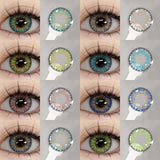 Popxstar NEW 1 Pair Color Contact Lenses for Eyes Fashion Cosmetic High Quality Blue Lenses Green Contact Cosmetic Eye Contacts