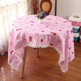 Popxstar cabin weekend inspo Girls Hot Pink Tablecloth Ins Cute Plaid Desk Cloth Dormitory Computer Wallpaper Mat New Kawaii Room Decoration Table Cover