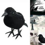 Popxstar Simulation Black Crow Halloween Black Crow Props Simulation Fake Bird Ghost Festival Halloween Decoration Scary Toys