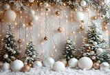 Popxstar Mehofond Photography Background White Christmas Balloon Pine Tree Xmas Party Kids Family Portrait Decor Backdrop Photo Studio