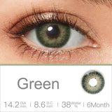 Popxstar 1 Pair Natural Colored Contact Lenses Gray Eye Lens Brown Contacts Beauty Pupils Makeup Color Lens With Free Lens Case