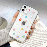 Popxstar Clear Phone Case For iPhone 16 Pro Case iPhone 15 13 11 12 14 Pro Max 12 13 Mini XR X XS 7 8 Plus SE Shockproof Love Heart Cover