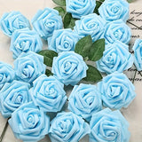 Popxstar tablescape ideas 25pcs Artificial Flowers, Fake Flowers Roses W/stem For DIY Wedding Bouquets Centerpieces Arrangements Party Home Decorations