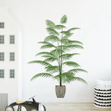 Popxstar Waterproof Self-adhesive Green Plant Potted Wall Sticker