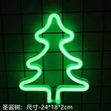 Popxstar Christmas Gift Box Led Neon Sign Wall Light Santa Claus Coming Bedroom Kids Living Room Bar Party Wedding Decoration Night Lamp