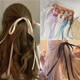 Cute Ribbon Bow Elastic Hair Bands Hair Rope Ties for Girls Women Headband Korean Hair Accessories Ponytail Holer Scrunchies