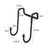 Popxstar 201 Stainless Steel Hook Double S-Shape Hook Free Punching Kitchen Bathroom Cabinet Door Without Trace Hook Towel Storage Hanger