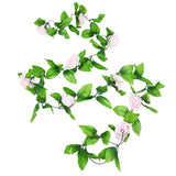 Popxstar 180cm Fake Ivy Wisteria Flowers Artificial Plant Vine Garland for Room Garden Decorations Wedding Arch Baby Shower Floral Decor