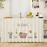 Popxstar Cabinet Kitchen Curtain Dustproof Cupboard Wardrobe Cover Durable Self-Adhesive Cabinet Curtain Wardrobes Bookcases cortinas