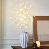 Popxstar 1 PC White Birch Branch Light LED Festive Lights Battery Operated For Christmas Party Wedding Decoration Twig Outdoor Lights