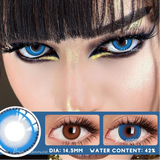 Popxstar Halloween Cosplay Lenses 2PCS  Color Contact Lenses for Eyes Blue Lense Fashion Lenses Beauty Makeup Anime Lenses